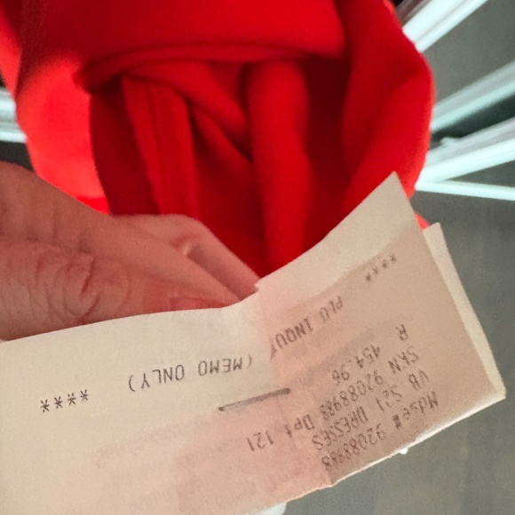 Victoria Beckham red v neck midi dress nwt - Picture 6 of 8